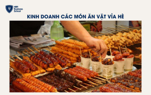 Bán các món ăn vặt vỉa hè