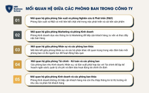 Mối quan hệ giữa các phòng ban trong công ty