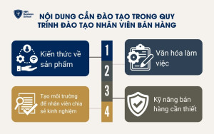 Nội dung cần đào tạo trong quy trình đào tạo nhân viên bán hàng