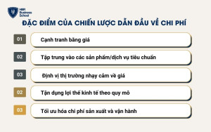 Một số đặc điểm nổi bật của chiến lược dẫn đầu về chi phí