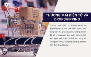 Thương mại điện tử và dropshipping  phù hợp với xu hướng chuyển đổi số và mua sắm trực tuyến