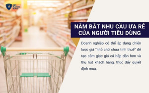 Nắm bắt nhu cầu ưa rẻ của người tiêu dùng