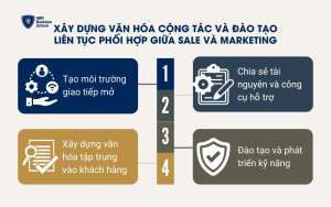 Xây dựng văn hóa cộng tác và đào tạo liên tục phối hợp giữa Sale và Marketing