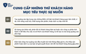 Doanh nghiệp cần tập trung vào việc đáp ứng đúng nhu cầu và mong muốn thực sự của khách hàng