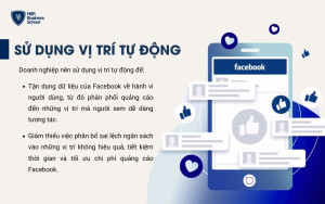 Sử dụng vị trí tự động giúp Facebook phân phối quảng cáo ở những vị trí có khả năng mang lại kết quả tốt nhất