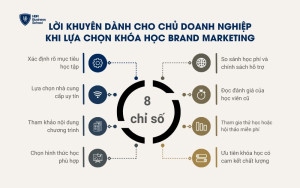 Lời khuyên dành cho chủ doanh nghiệp khi lựa chọn khóa học Brand Marketing