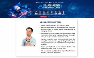 Diễn giả Nguyễn Ngọc Tuấn – Founder Transform Group - Lark Platinum Partner