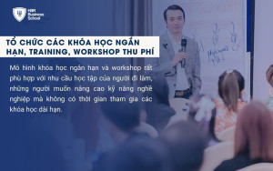 Tổ chức các khóa học ngắn hạn, training, workshop thu phí