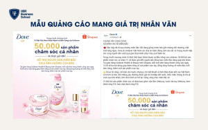 Mẫu quảng cáo mang giá trị nhân văn