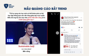 Mẫu quảng cáo bắt trend