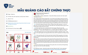 Mẫu quảng cáo dạng chứng thực