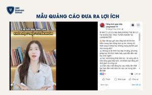 Mẫu quảng cáo đưa ra lợi ích