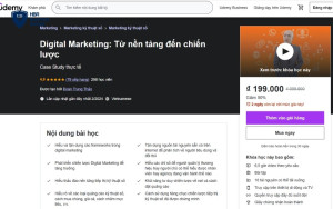 Khóa học Digital Marketing của Udemy