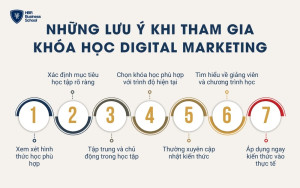 Những lưu ý khi tham gia khóa học Digital Marketing