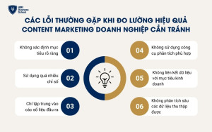 Các lỗi thường gặp khi đo lường hiệu quả Content Marketing doanh nghiệp cần tránh