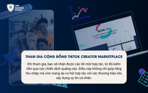 Tham gia cộng đồng TikTok Creator Marketplace để kiếm tiền