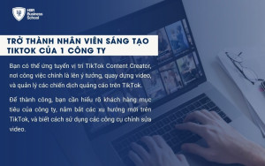 Trở thành nhân viên sáng tạo Tiktok của 1 công ty