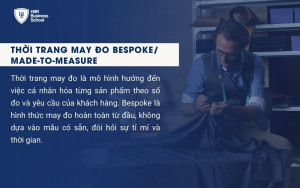 Mô hình thời trang may đo Bespoke/Made-to-measure