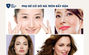 Gò má tròn đầy đặn, không lộ xương