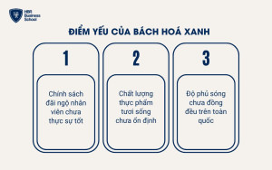 Điểm yếu của Bách Hóa Xanh