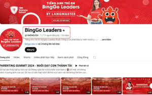 Kênh Youtube BingGo Leaders là một trong những kênh giáo dục uy tín hàng đầu Việt Nam