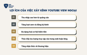 Lợi ích của việc xây kênh Youtube view ngoại