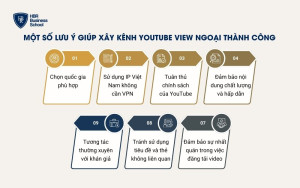 7 lưu ý giúp xây kênh Youtube view ngoại thành công