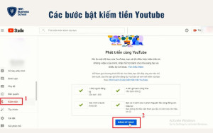 Truy cập vào YouTube Studio