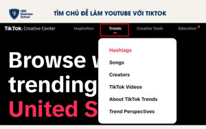 Tìm chủ đề làm YouTube nước ngoài qua TikTok