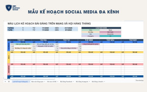 Mẫu kế hoạch social media đa kênh