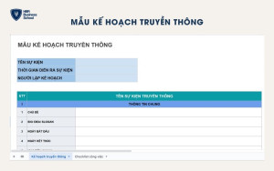 Mẫu kế hoạch truyền thông sự kiện