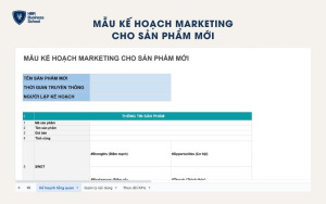 Mẫu kế hoạch digital marketing cho sản phẩm mới
