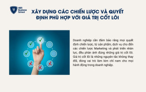 Xây dựng các chiến lược và quyết định phù hợp với giá trị cốt lõi