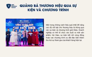 Quảng bá thương hiệu qua sự kiện và chương trình