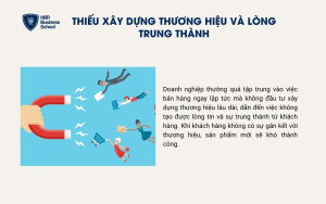 Thương hiệu chưa nổi bật, ít khách hàng trung thành