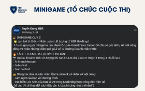 Tổ chức cuộc thi nhỏ để thu hút người dùng quan tâm thương hiệu