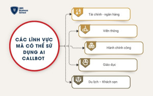 Các lĩnh vực mà có thể sử dụng AI Callbot