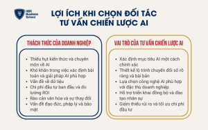 Lợi ích khi chọn đối tác chiến lược tư vấn AI