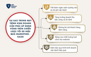 Lợi ích khi áp dụng mô hình vòng tròn chiến lược tối ưu hiệu quả marketing - sales