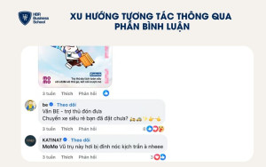 Tương tác giữa các thương hiệu, khách hàng qua phần bình luận
