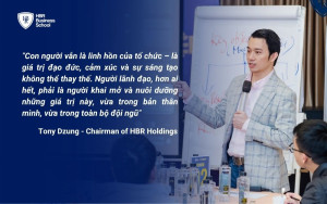 Mr. Tony Dzung chia sẻ quan điểm của ông về người lãnh đạo trong tổ chức