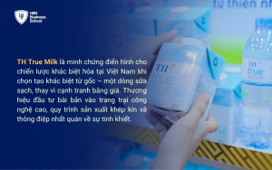 TH True Milk với chiến lược khác biệt hóa