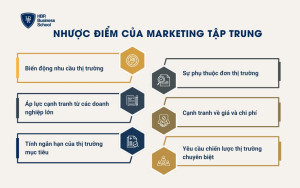 Nhược điểm của chiến lược marketing tập trung