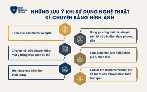 Những lưu ý khi sử dụng nghệ thuật kể chuyện bằng hình ảnh