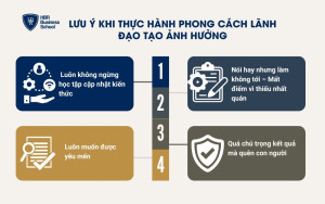 Lưu ý khi thực hành phong cách lãnh đạo tạo ảnh hưởng