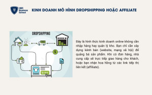 Kinh doanh mô hình dropshipping hoặc affiliate