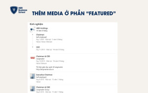 Thêm media ở phần featured