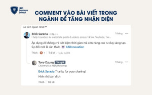 Comment vào bài viết trong ngành để tăng nhận diện