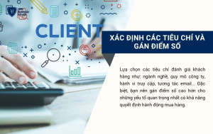 Xác định các tiêu chí và gán điểm số