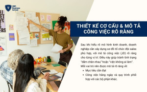 Thiết kế cơ cấu & mô tả công việc rõ ràng